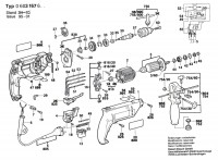 Bosch 0 603 167 676 CSB 550 RE Percussion Drill 240 V / GB Spare Parts CSB550RE